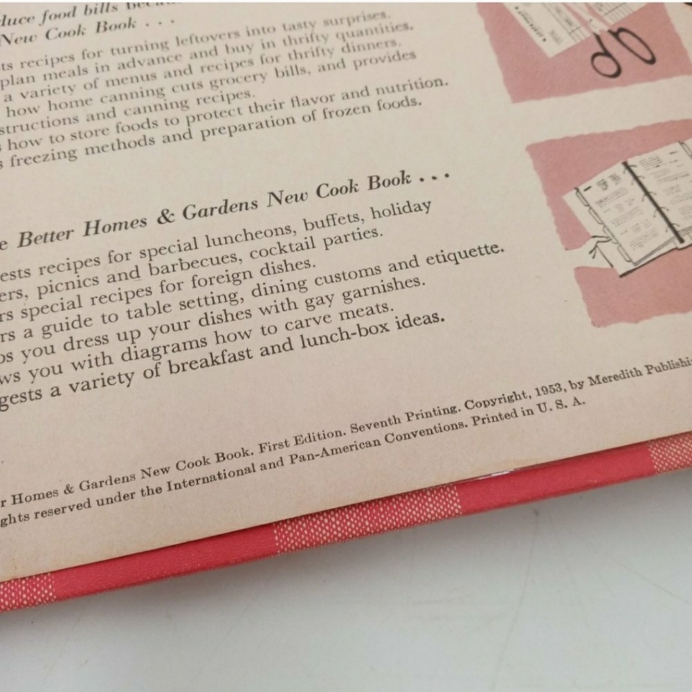 Better Homes and Gardens New Cookbook 1953 Vintage Recipes Kitchen Collectible - Picture 8 of 12